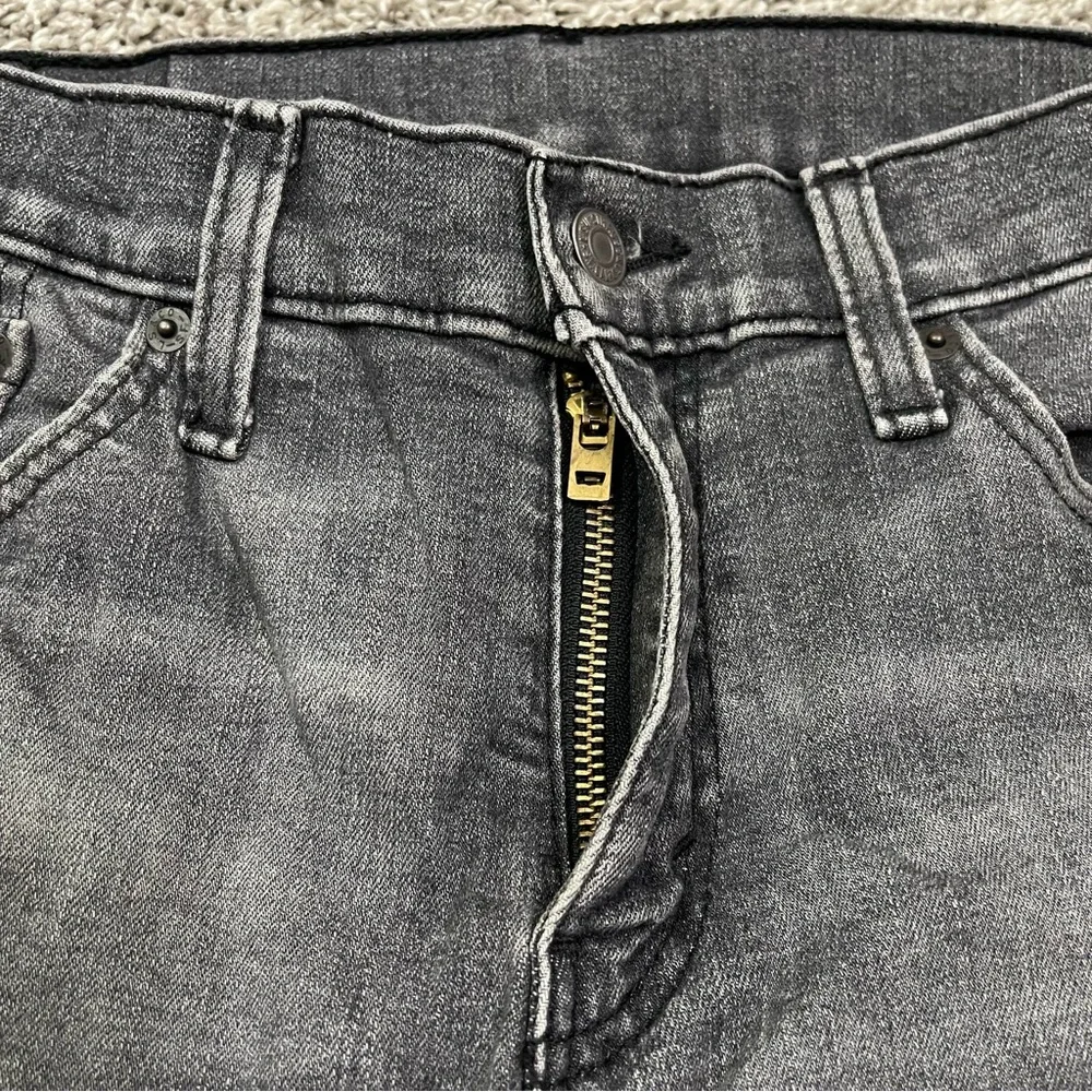 Levi's 511 Slim Fit Faded Black Distressed Jeans W29 L30